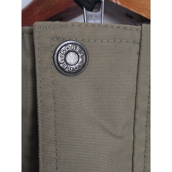 SOREL Men's Waterproof Zip up Hooded Omni-Tech Khaki Earth Tone Coat JacketLarge - Picture 6 of 13